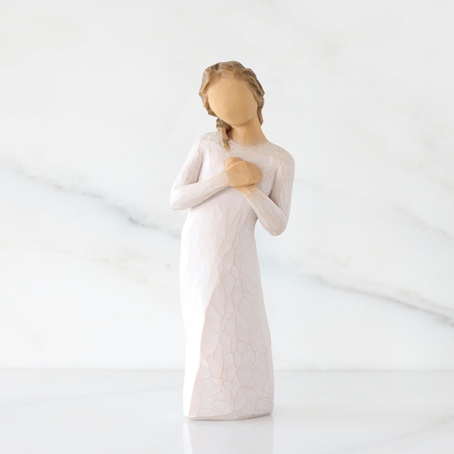 Willow Tree Here for You, “Know That You are Loved”, an Empathetic Gesture, Encouragement, Bereavement, Remembrance, A Gift of Support and Quiet Understanding, Sculpted Hand-Painted Figure