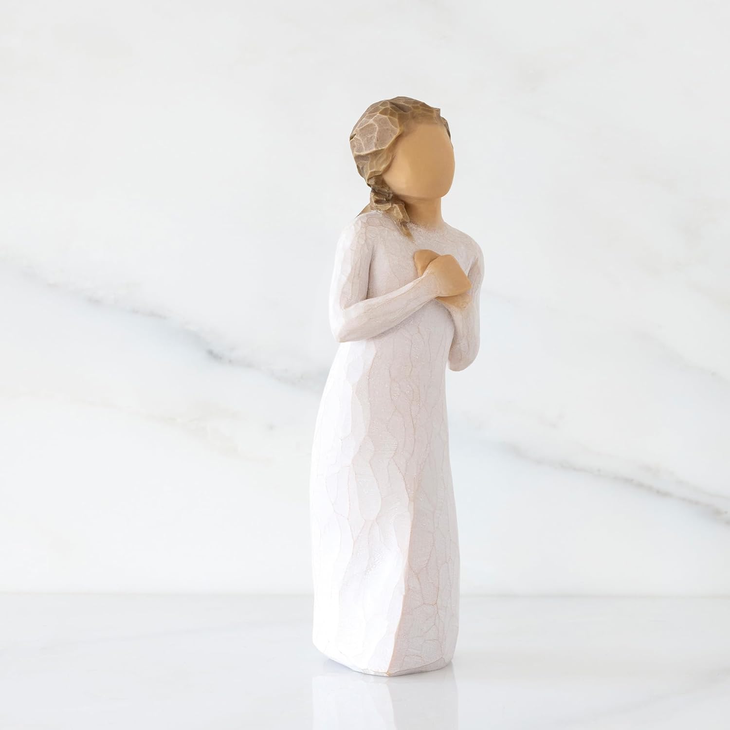 Willow Tree Here for You, “Know That You are Loved”, an Empathetic Gesture, Encouragement, Bereavement, Remembrance, A Gift of Support and Quiet Understanding, Sculpted Hand-Painted Figure