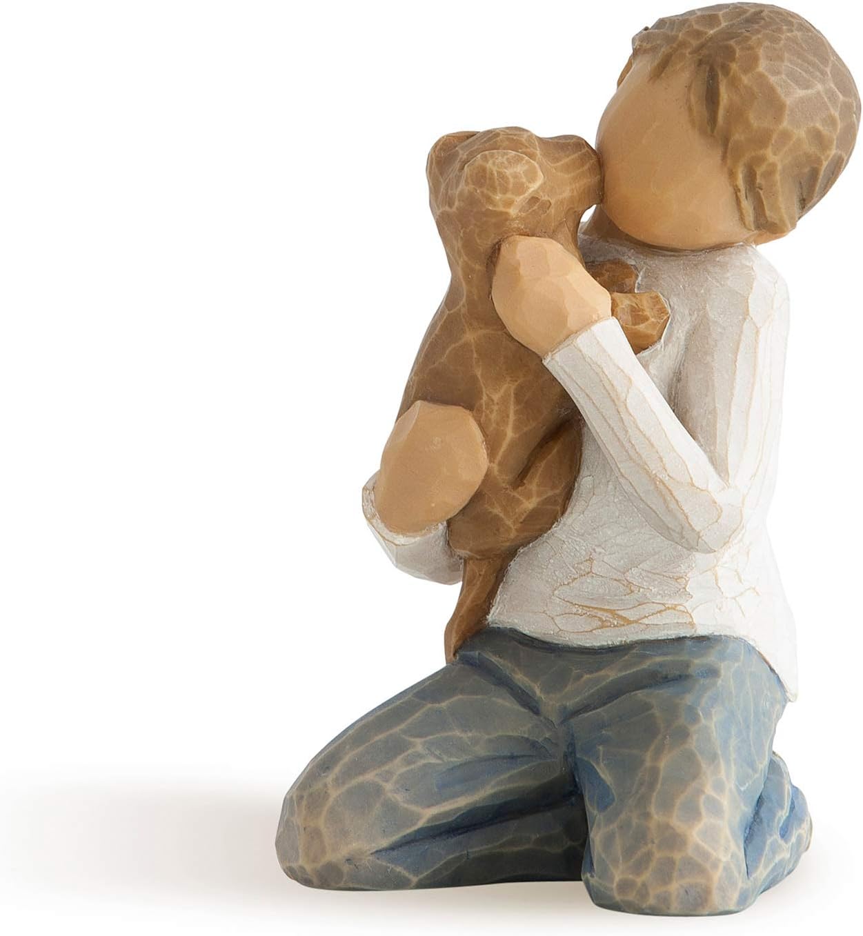 Willow Tree Kindness (boy, Darker Skin Tone & Hair Color), Sculpted Hand-Painted Figure