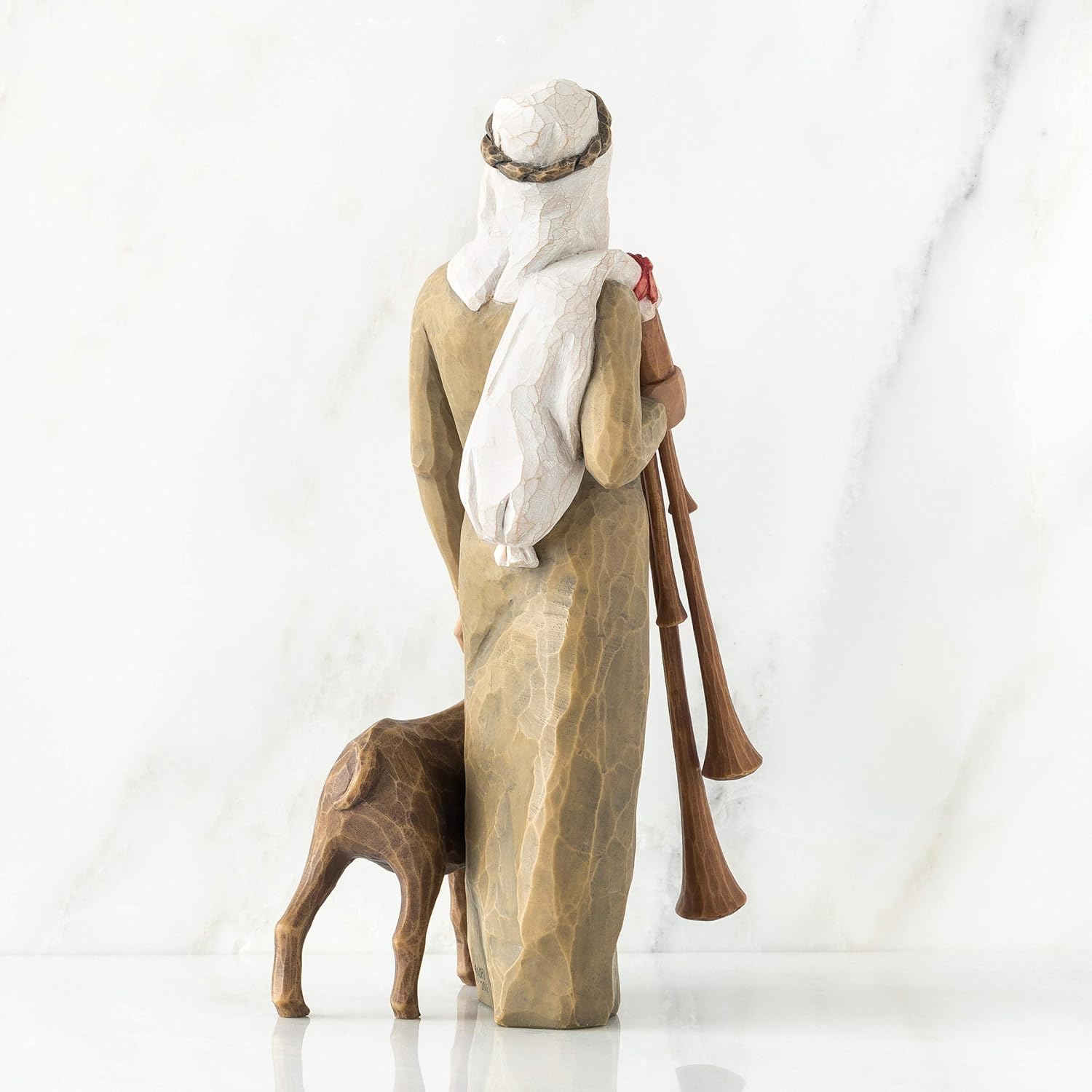 Willow Tree Zampognaro (Shepherd with Bagpipe), A Shepherd's Gift, a Joyous Melody, proclaiming The News Expand and Elevate Your Nativity Collection or Holiday Advent, Sculpted Hand-Painted Figure
