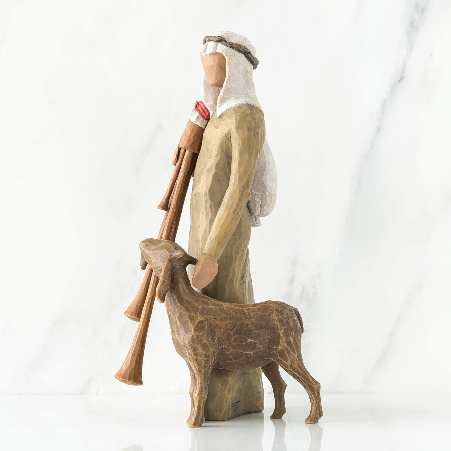 Willow Tree Zampognaro (Shepherd with Bagpipe), A Shepherd's Gift, a Joyous Melody, proclaiming The News Expand and Elevate Your Nativity Collection or Holiday Advent, Sculpted Hand-Painted Figure