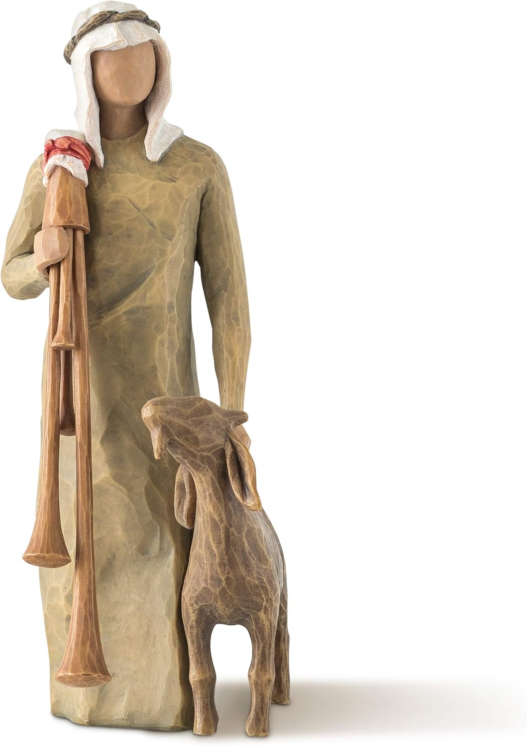 Willow Tree Zampognaro (Shepherd with Bagpipe), A Shepherd's Gift, a Joyous Melody, proclaiming The News Expand and Elevate Your Nativity Collection or Holiday Advent, Sculpted Hand-Painted Figure