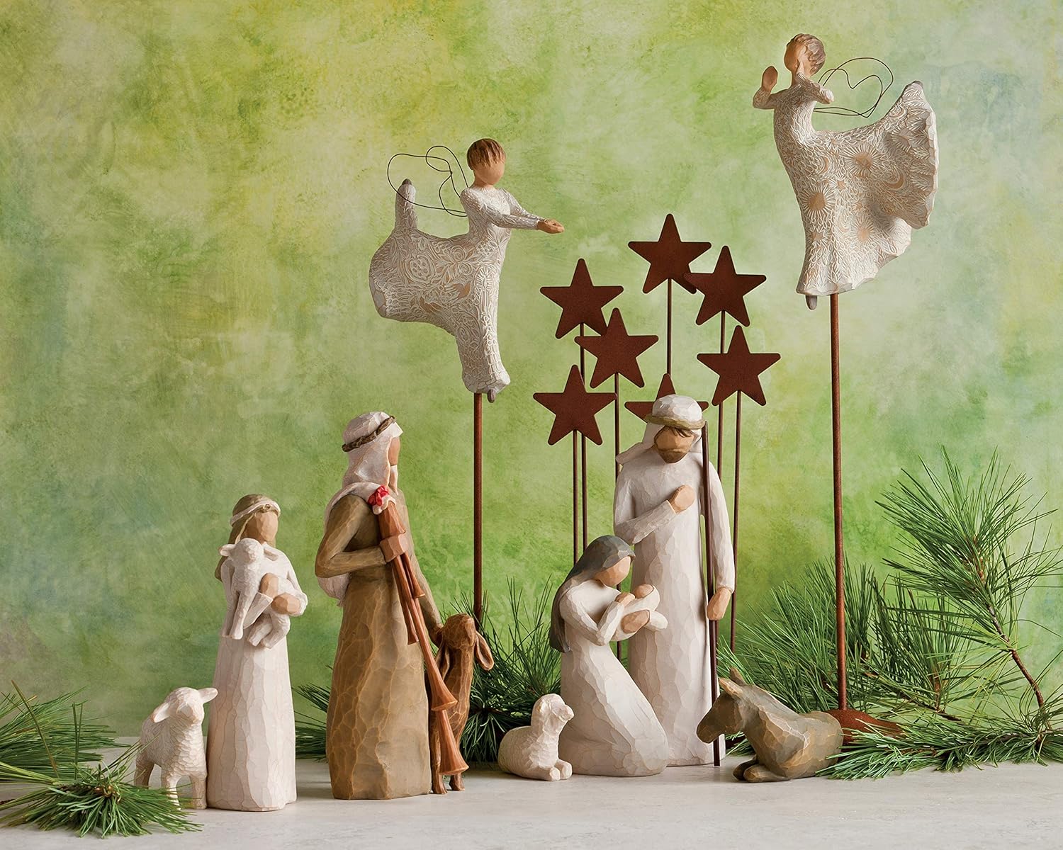 Willow Tree Zampognaro (Shepherd with Bagpipe), A Shepherd's Gift, a Joyous Melody, proclaiming The News Expand and Elevate Your Nativity Collection or Holiday Advent, Sculpted Hand-Painted Figure